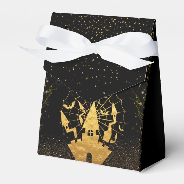 Caja de regalo negra para Halloween Favor Boxes (Front Side)