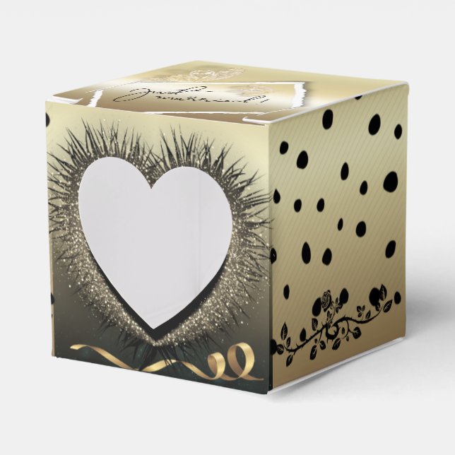 Caja de regalo para recién casado favor boxes (Front Side)
