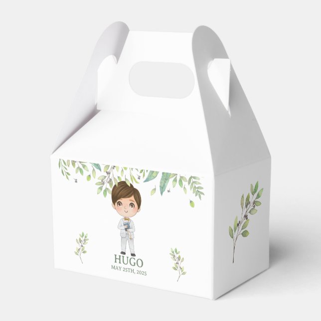 Caja de Regalos de Primera Comunión HUGO Favor Boxes (Front Side)