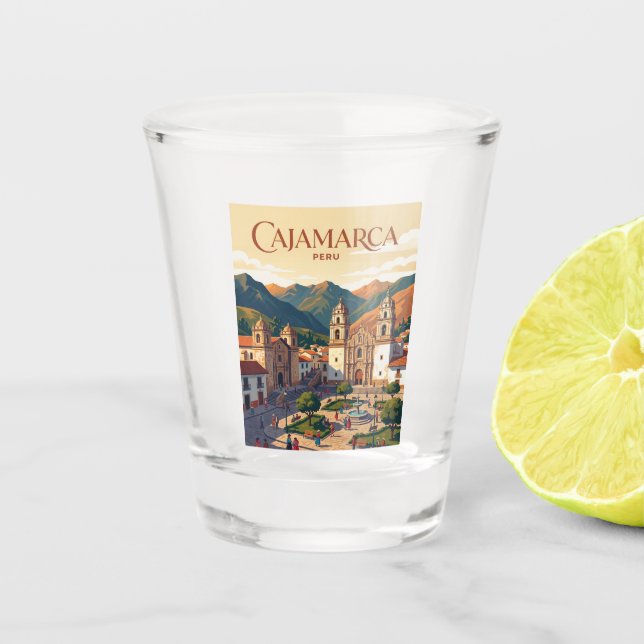 Cajamarca, Peru Peru Shot Glass (Front)
