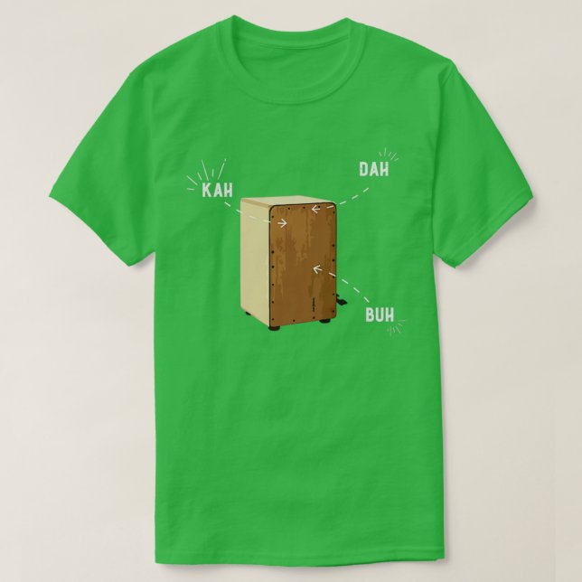 Cajon Anatomy White  T-Shirt (Design Front)