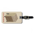 Cajon Drum Personalized Luggage Tag Cajon Drum Personalized Luggage Tag