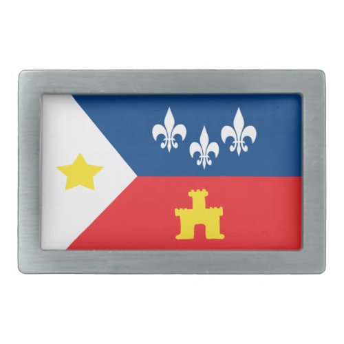 Cajun Acadiana Flag Belt Buckle