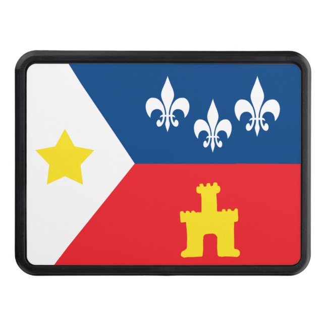 Cajun Acadiana Flag Tow Hitch Cover (Front)