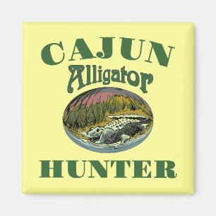 Cajun Alligator Hunter Magnet