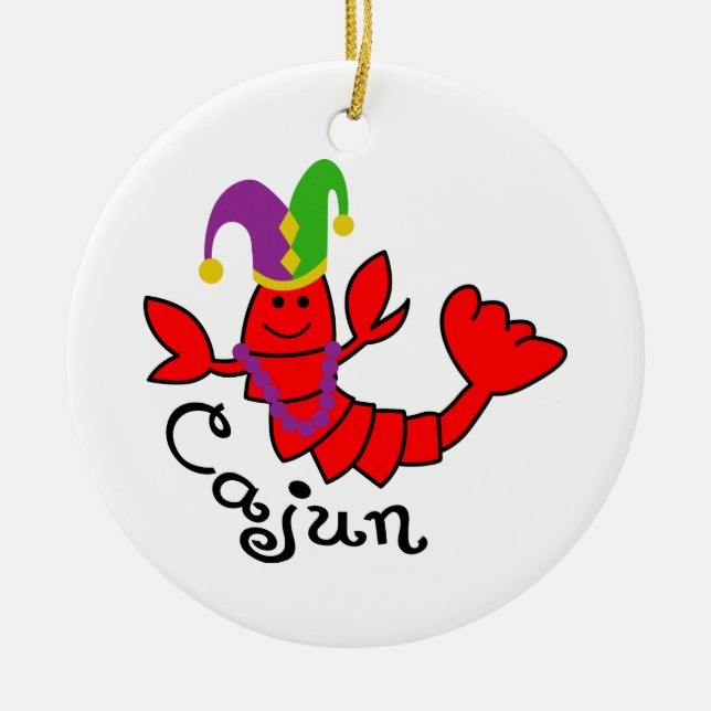 Cajun Ceramic Ornament (Front)