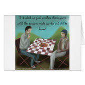 Cajun Chess Funny Cartoon (Front Horizontal)