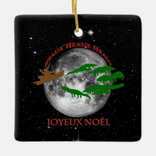 Cajun Christmas Ceramic Ornament