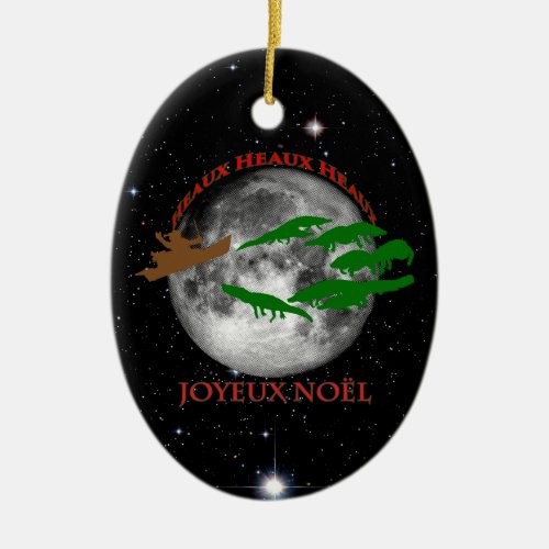 Cajun Christmas Ceramic Ornament