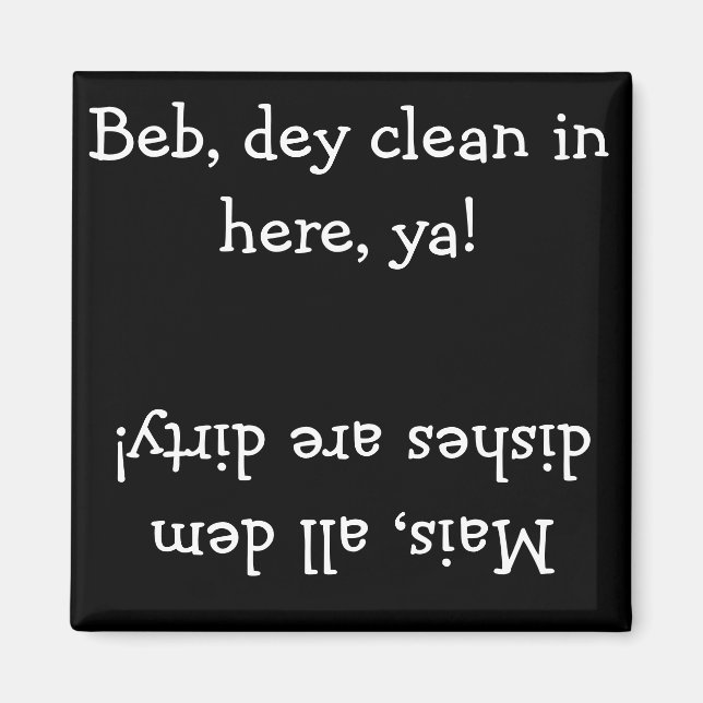 Cajun Clean/Dirty Dishwasher Magnet (Front)