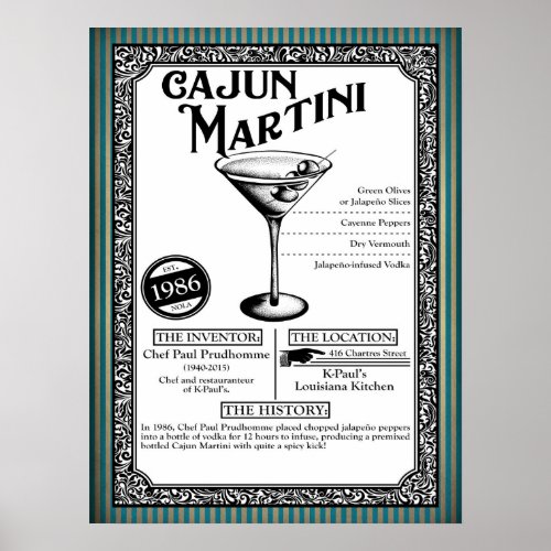 Cajun Cocktail Poster