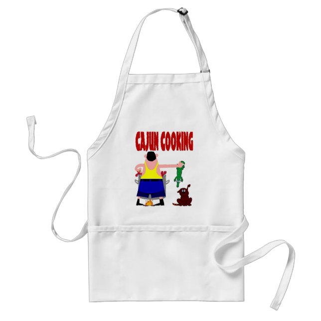 Cajun Cooking Adult Apron (Front)