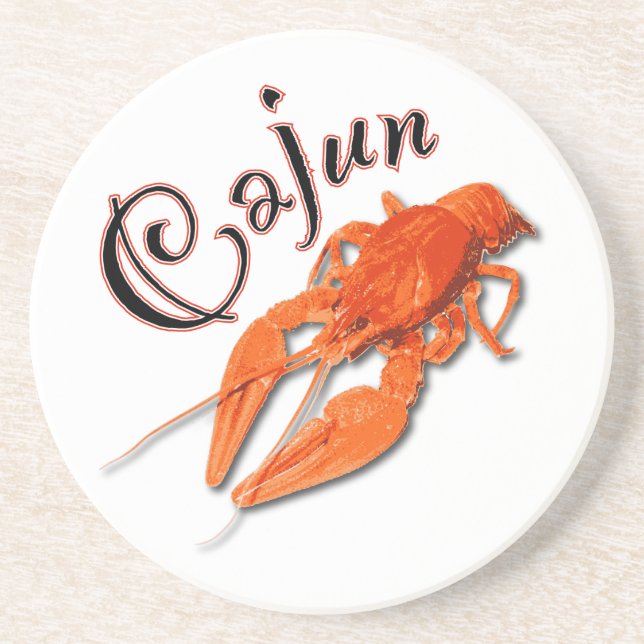 cajun_crawfish2 sandstone coaster (Front)