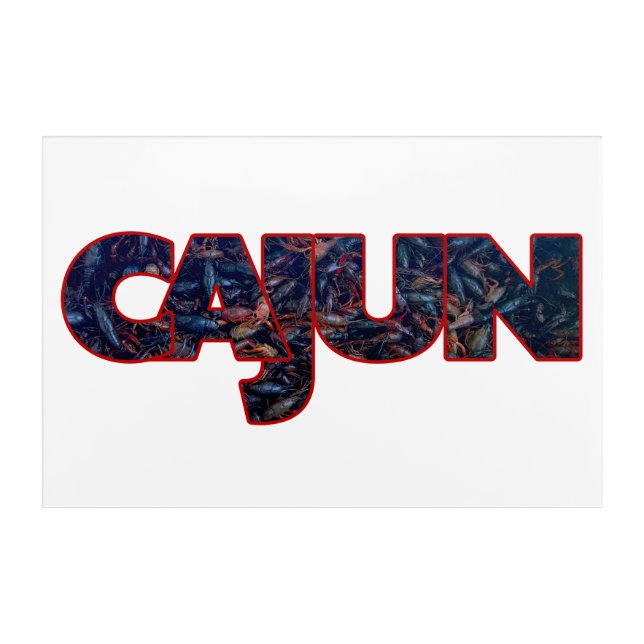 Cajun Crawfish Acrylic Print (Front)