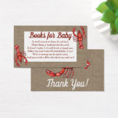 Cajun Crawfish & Faux Burlap Baby Shower Books (Desk)
