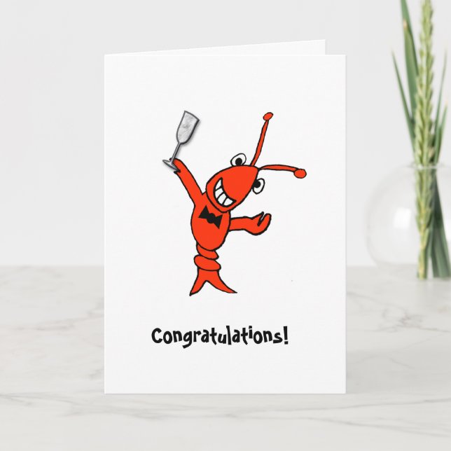 Cajun Crawfish/Lobster Personalized Card (Front)
