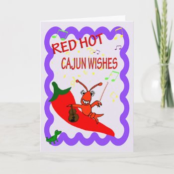 Cajun Crawfish Red Hot Happy Birthday Card by EnchantedBayou at Zazzle
