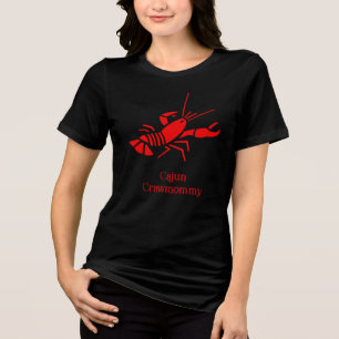 Cajun Crawmommy Crawfish Tri-Blend Shirt