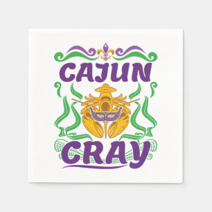 Cajun Cray Crawfish Boil Louisiana New Orleans Napkins