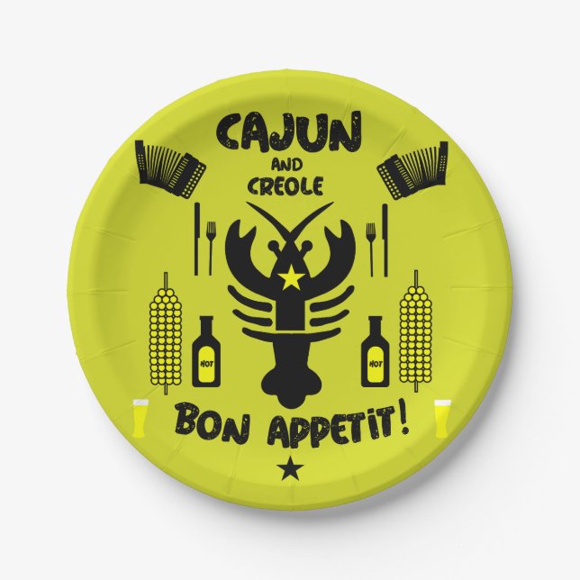 Cajun & Creole Cooks Paper Plates (Front)