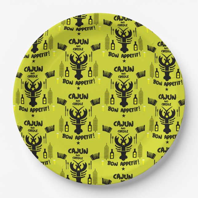Cajun & Creole Cooks Paper Plates (Front)