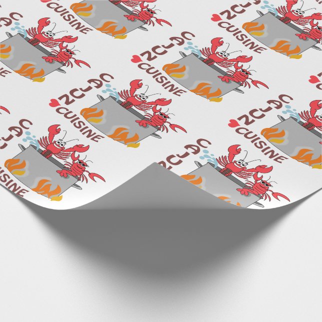 Cajun Cuisine Wrapping Paper (Corner)
