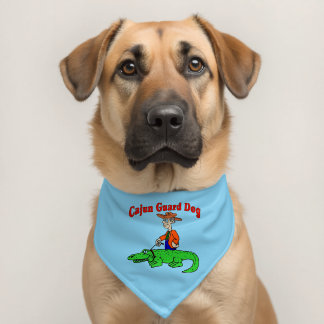 Cajun Dog, add text, Pet Bandana Collar