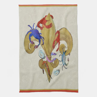 Cajun Fleur de lis kitchen towels from art