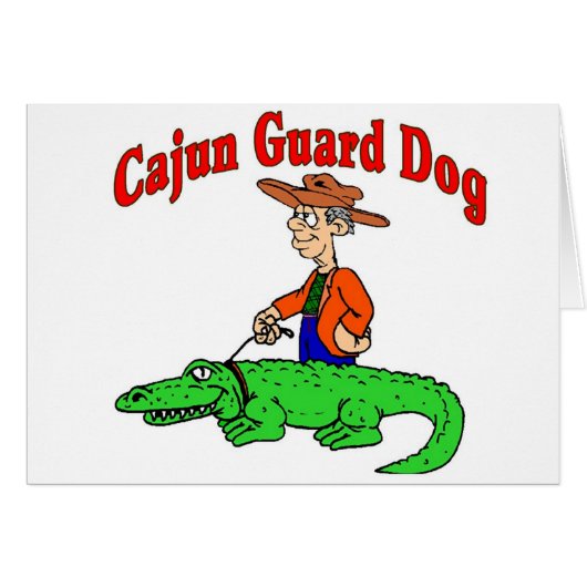 Cajun Guard Dog Cards (Front Horizontal)