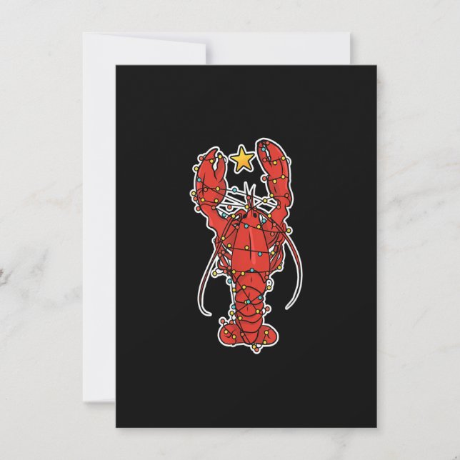 Cajun Louisiana Christmas Merry Crabmas X-Mas Lobs Invitation (Front)