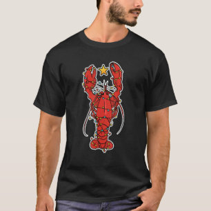 Cajun Louisiana Christmas Merry Crabmas X-Mas Lobs T-Shirt