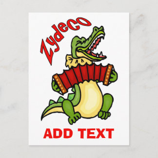 Cajun Music Postcard