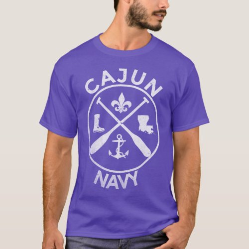 cajun navy rescue team hurricane relief boat louis T_Shirt