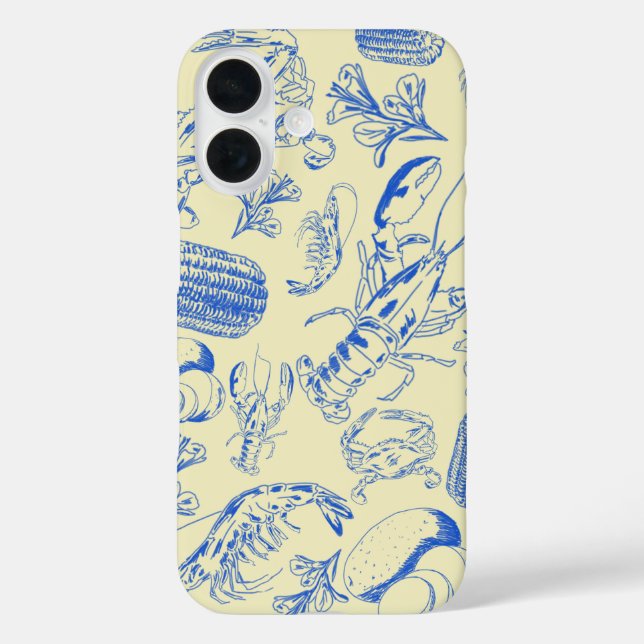 Cajun Seafood Boil – Southern Coastal Food Art Case-Mate iPhone Case (Back)