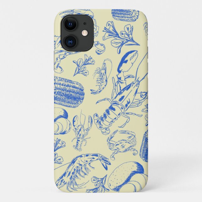 Cajun Seafood Boil – Southern Coastal Food Art Case-Mate iPhone Case (Back)