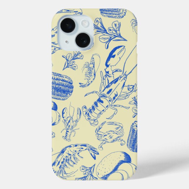 Cajun Seafood Boil – Southern Coastal Food Art Case-Mate iPhone Case (Back)
