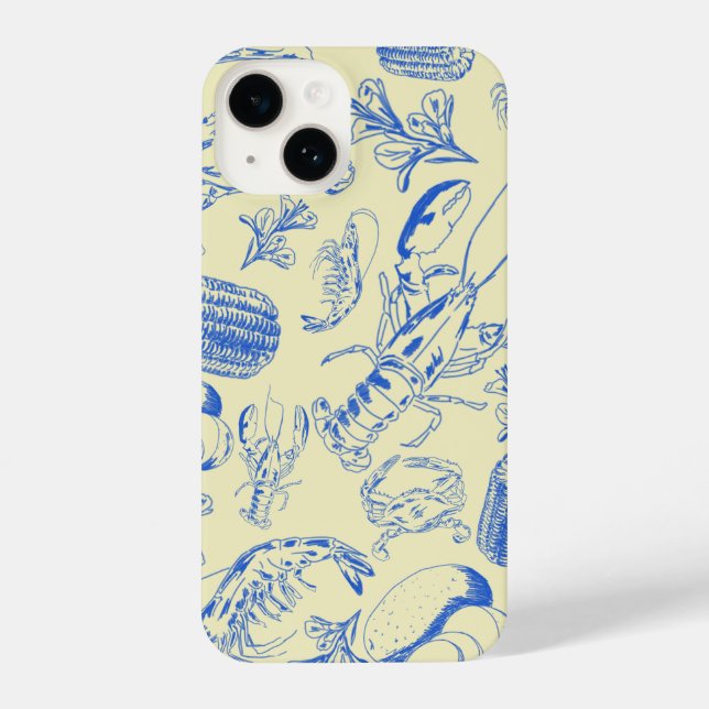 Cajun Seafood Boil – Southern Coastal Food Art iPhone Case (Back)