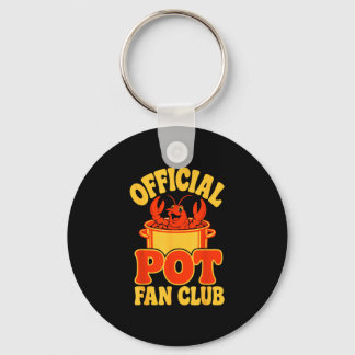 Cajun seafood festival funny crawfish boil keychain