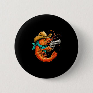 Cajun seafood funny shrimp button