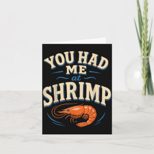 Cajun shrimp lover seafood  card