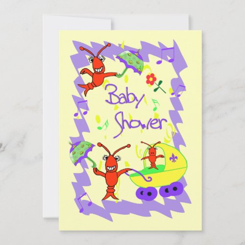 Cajun Themed Baby Shower Invitation