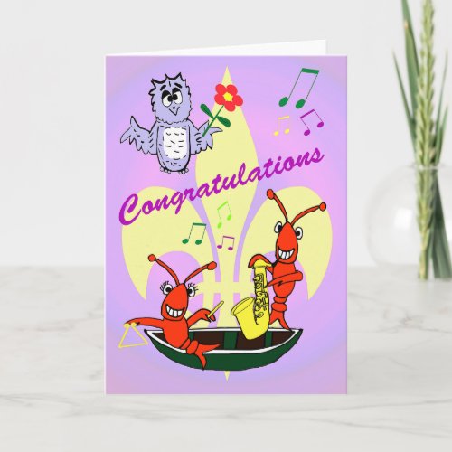 Cajun Themed Congratulations Card