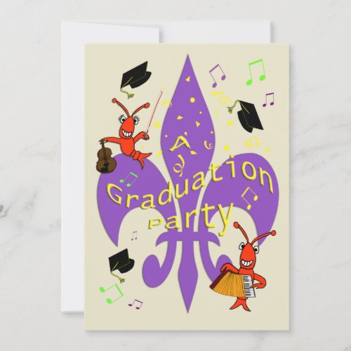 Cajun Themed Graduation Invitation