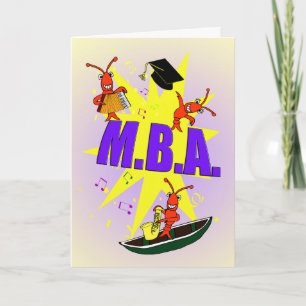 Cajun Themed M.B.A Congratulations Card