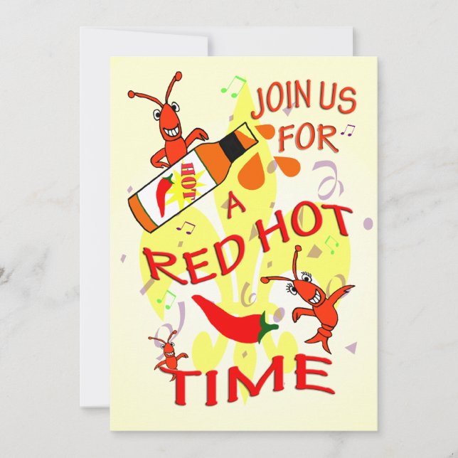 Cajun Themed  Party Invitation (Front)