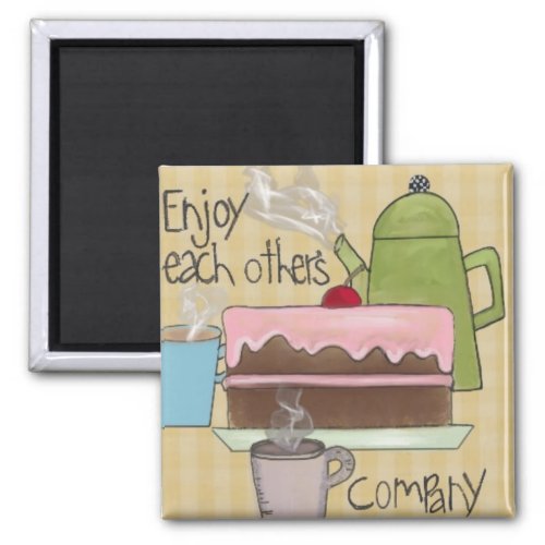 Cake and Coffee Magnet