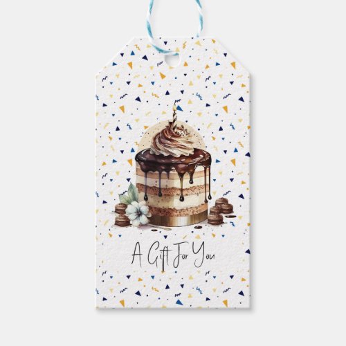 Cake and Confetti Gift Tag