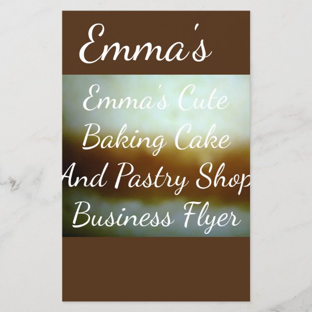 Cake And Pastry Business Flyer (Front)