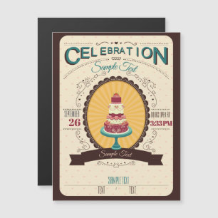 Cake Any Event Magnetic Invitation