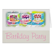 Cake Art Birthday Party Invitation (Front Horizontal)